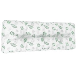 Coussin de palette à motif de feuilles 120x40x12 cm Tissu 555730555730