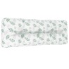 Coussin de palette à motif de feuilles 120x40x12 cm Tissu 555730555730