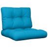 Coussins de palette lot de 2 bleu tissu 555731555731