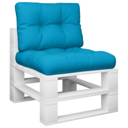 Coussins de palette lot de 2 bleu tissu 555731555731