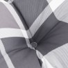 Coussins de palette lot de 2 motif à carreaux gris tissu 555732555732