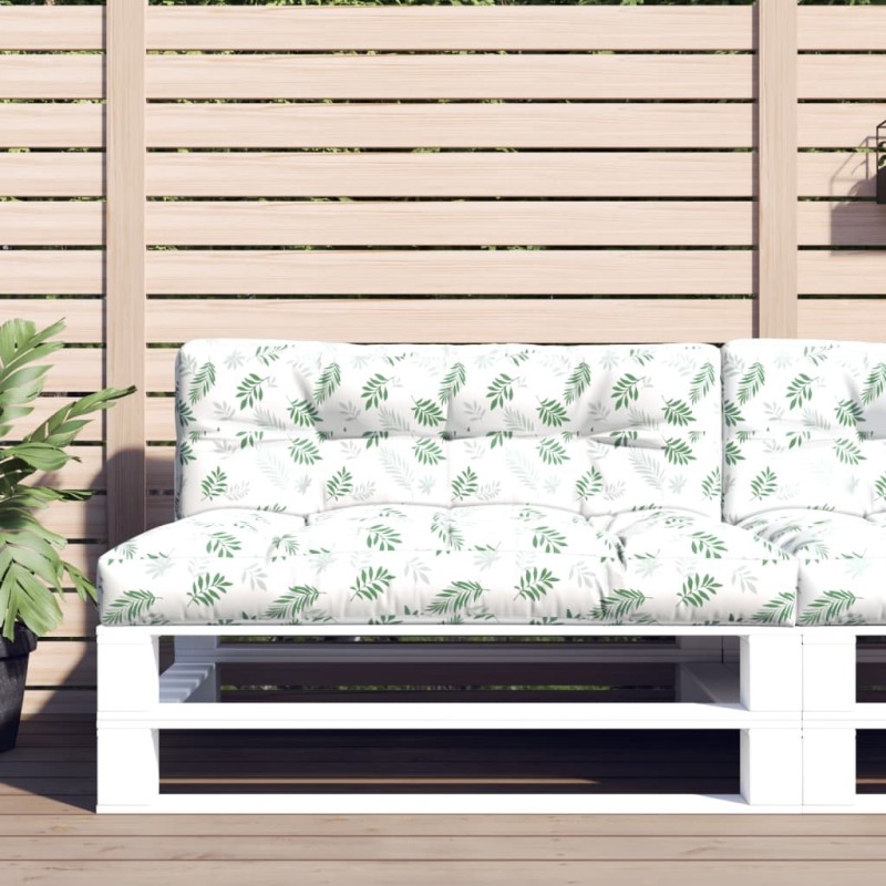 Coussins de palette lot de 2 motif de feuilles tissu 555733555733