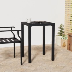 Table de jardin anthracite 50x50x72 cm acier 555738555738
