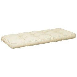 Coussins de palette lot de 2 crème tissu 555740555740