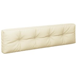 Coussins de palette lot de 2 crème tissu 555740555740