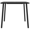 Table de jardin anthracite 80x80x71 cm acier 555742555742