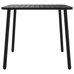 Table de jardin anthracite 80x80x71 cm acier 555742555742