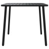 Table de jardin anthracite 80x80x71 cm acier 555742555742