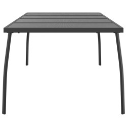 Table de jardin anthracite 200x100x72 cm Treillis d'acier 555744555744