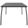 Table de jardin anthracite 200x100x72 cm Treillis d'acier 555744555744