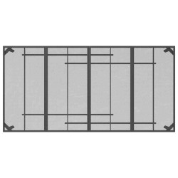 Table de jardin anthracite 200x100x72 cm Treillis d'acier 555744555744