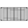 Table de jardin anthracite 200x100x72 cm Treillis d'acier 555744555744