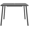 Table de jardin anthracite 100x100x71 cm acier 555746555746