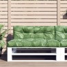 Coussins de palette lot de 2 motif de feuilles tissu 555750555750