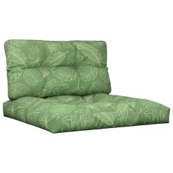 Coussins de palette lot de 2 motif de feuilles tissu 555751555751