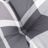 Coussins de palette lot de 2 motif à carreaux gris tissu 555754555754