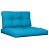 Coussins de palette lot de 2 bleu clair tissu 555756555756