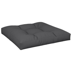 Coussins de palette lot de 2 noir tissu 555757555757