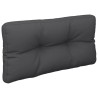 Coussins de palette lot de 2 noir tissu 555757555757