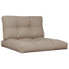 Coussins de palette lot de 2 taupe tissu 555758555758