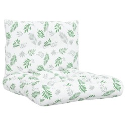 Coussins de palette lot de 2 motif de feuilles tissu Oxford 555759555759