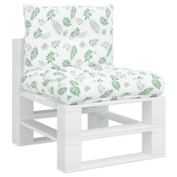 Coussins de palette lot de 2 motif de feuilles tissu Oxford 555759555759