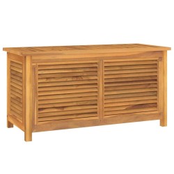 Boîte de rangement jardin et sac 114x50x58 cm bois massif teck 555763555763