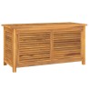 Boîte de rangement jardin et sac 114x50x58 cm bois massif teck 555763555763