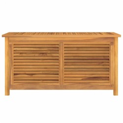 Boîte de rangement jardin et sac 114x50x58 cm bois massif teck 555763555763