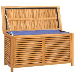 Boîte de rangement jardin et sac 114x50x58 cm bois massif teck 555763555763