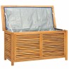 Boîte de rangement jardin et sac 114x50x58 cm bois massif teck 555763555763