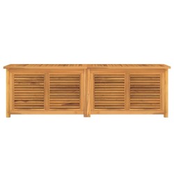 Boîte de rangement jardin et sac 175x50x55 cm bois massif teck 555764555764