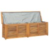 Boîte de rangement jardin et sac 175x50x55 cm bois massif teck 555764555764