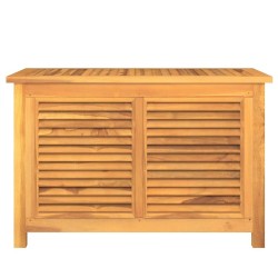 Boîte de rangement de jardin et sac 90x50x58cm bois massif teck 555765555765