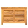 Boîte de rangement de jardin et sac 90x50x58cm bois massif teck 555765555765
