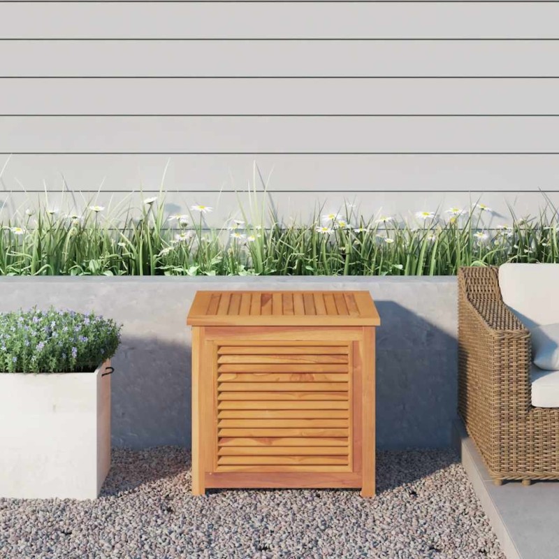 Boîte de rangement de jardin et sac 60x50x58cm bois massif teck 555770555770