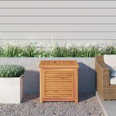 Boîte de rangement de jardin et sac 60x50x58cm bois massif teck 555770555770