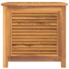 Boîte de rangement de jardin et sac 60x50x58cm bois massif teck 555770555770