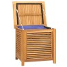 Boîte de rangement de jardin et sac 60x50x58cm bois massif teck 555770555770