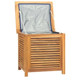 Boîte de rangement de jardin et sac 60x50x58cm bois massif teck 555770555770