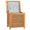 Boîte de rangement de jardin et sac 60x50x58cm bois massif teck 555770555770