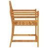 Chaise de jardin 88x60x92 cm bois de teck massif 555771555771