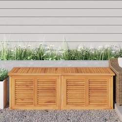 Boîte de rangement jardin et sac 150x50x55 cm bois massif teck 555774555774