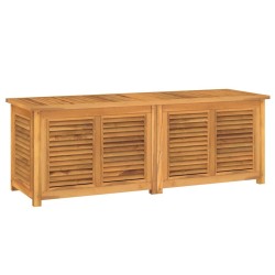 Boîte de rangement jardin et sac 150x50x55 cm bois massif teck 555774555774