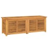 Boîte de rangement jardin et sac 150x50x55 cm bois massif teck 555774555774