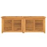 Boîte de rangement jardin et sac 150x50x55 cm bois massif teck 555774555774