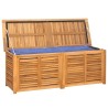 Boîte de rangement jardin et sac 150x50x55 cm bois massif teck 555774555774