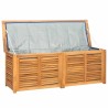 Boîte de rangement jardin et sac 150x50x55 cm bois massif teck 555774555774