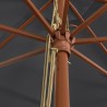 Parasol de jardin avec mât en bois noir 400x273 cm 555775555775