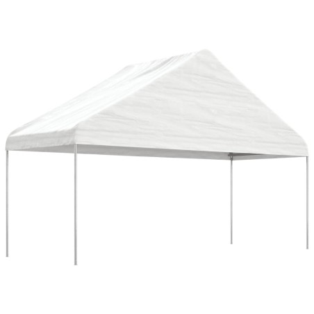 Belvédère avec toit blanc 5,88x2,23x3,75 m polyéthylène 555776555776